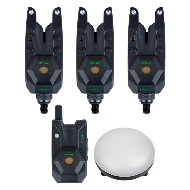 SONIK Herox Bite Alarm Set 3+1+Bivvy Lamp