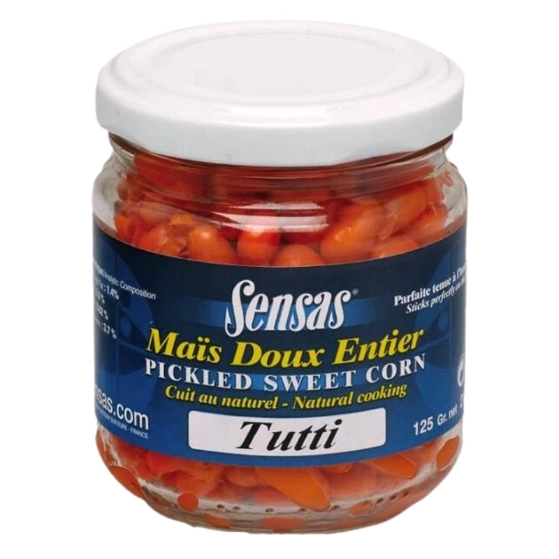 SENSAS Cooked Soft Sweetcorn Tutti Frutti 212ml
