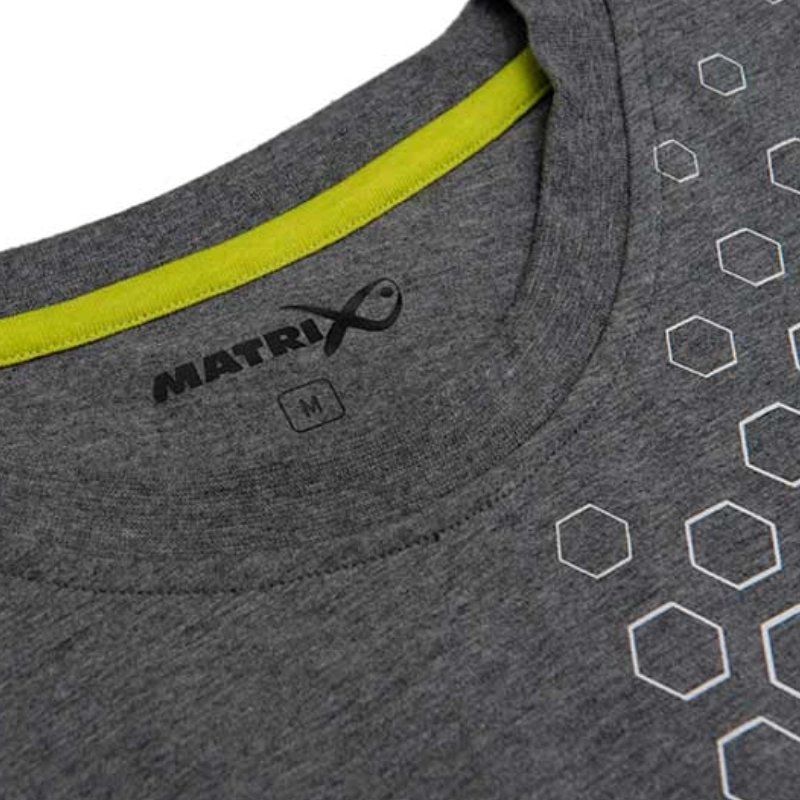 MATRIX Hex Print T-Shirt Grey XL