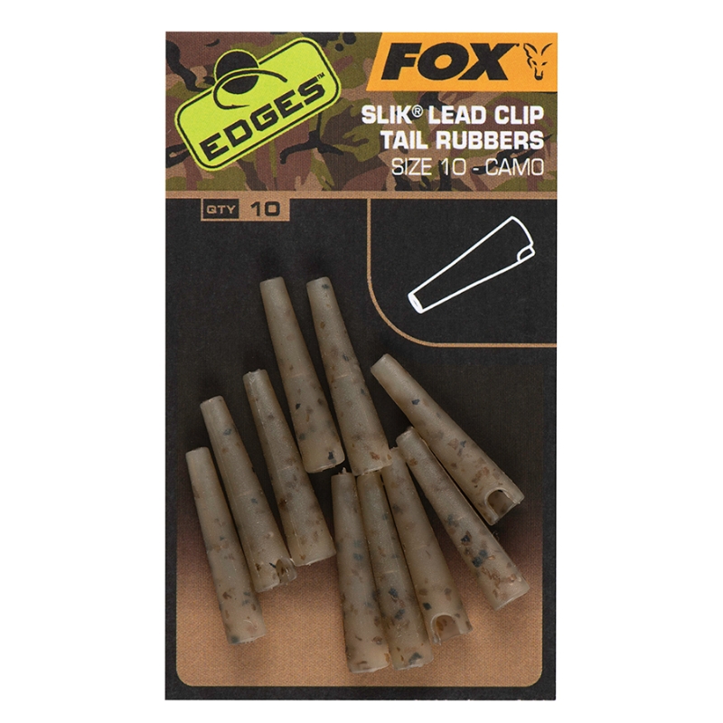 FOX Edges Camo Slik Lead Clip Tail Rubbers #10