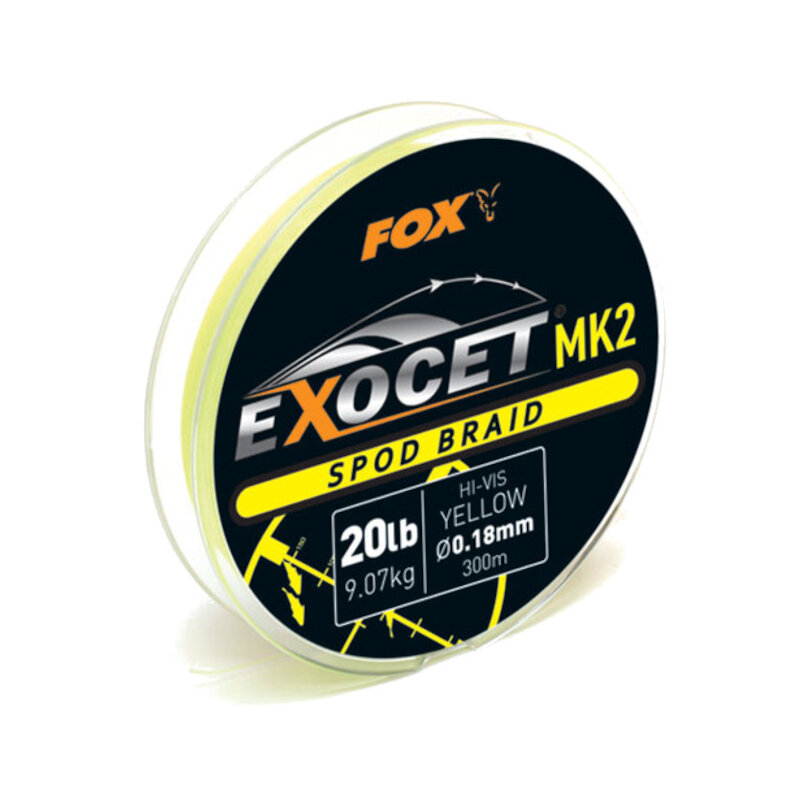 FOX Exocet MK2 Spod Braid 0,18mm 300m Yellow