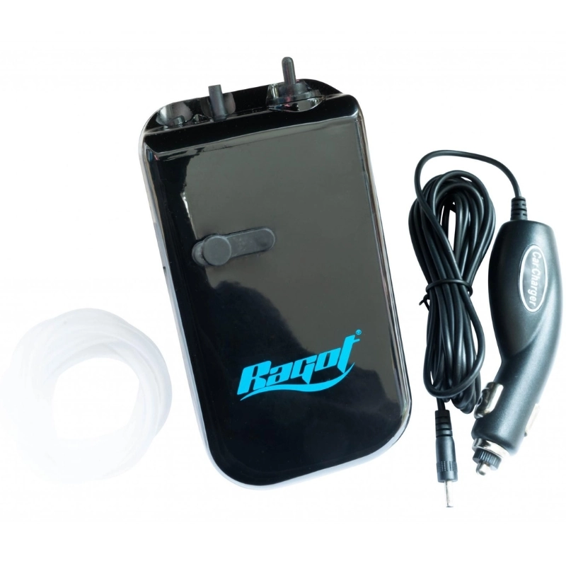 RAGOT Air Pump With Cigar Lighter Plug And Batteries