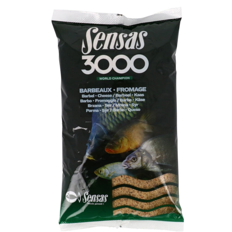 SENSAS 3000 Groundbait Barbel With Cheese 1Kg
