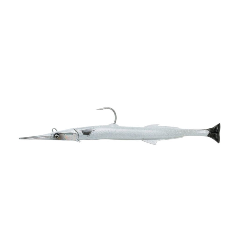 SAVAGE GEAR 3D Needlefish Pulsetail 2+1 18cm 26g Pearl White Silver