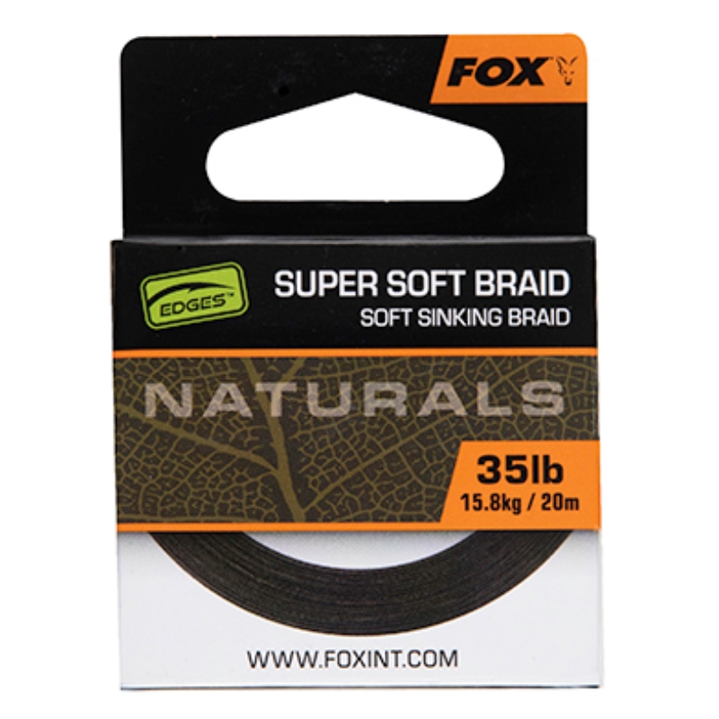 FOX Naturals Soft Braid Hooklength 20m 35lb