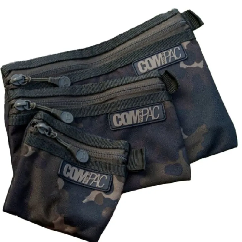 KORDA Compac Wallets Set of 3 Dark Kamo