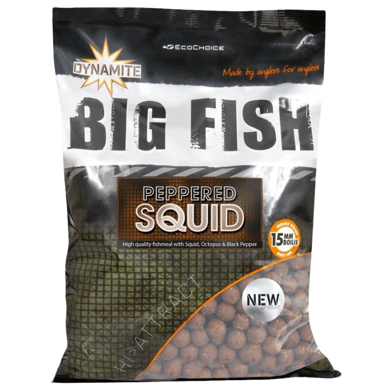 DYNAMITE BAITS Peppered Squid Boilies