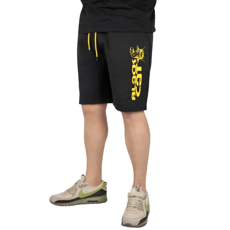 BLACK CAT Black Joggers Shorts