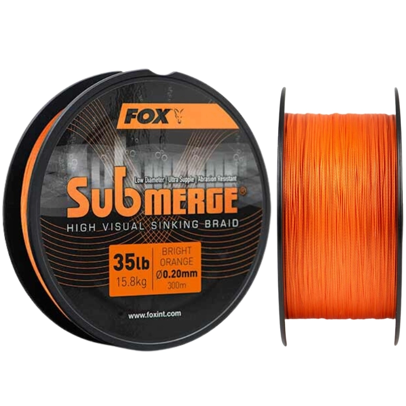 FOX Submerge Orange Sinking Braid X 0,38mm 300m 