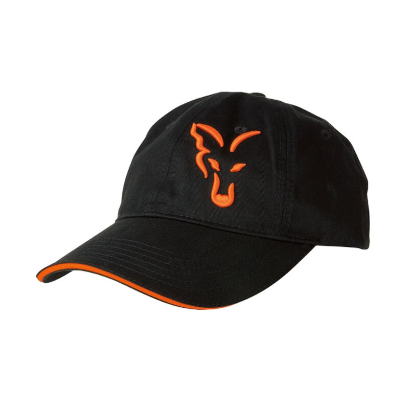 FOX Black Orange Baseball Cap