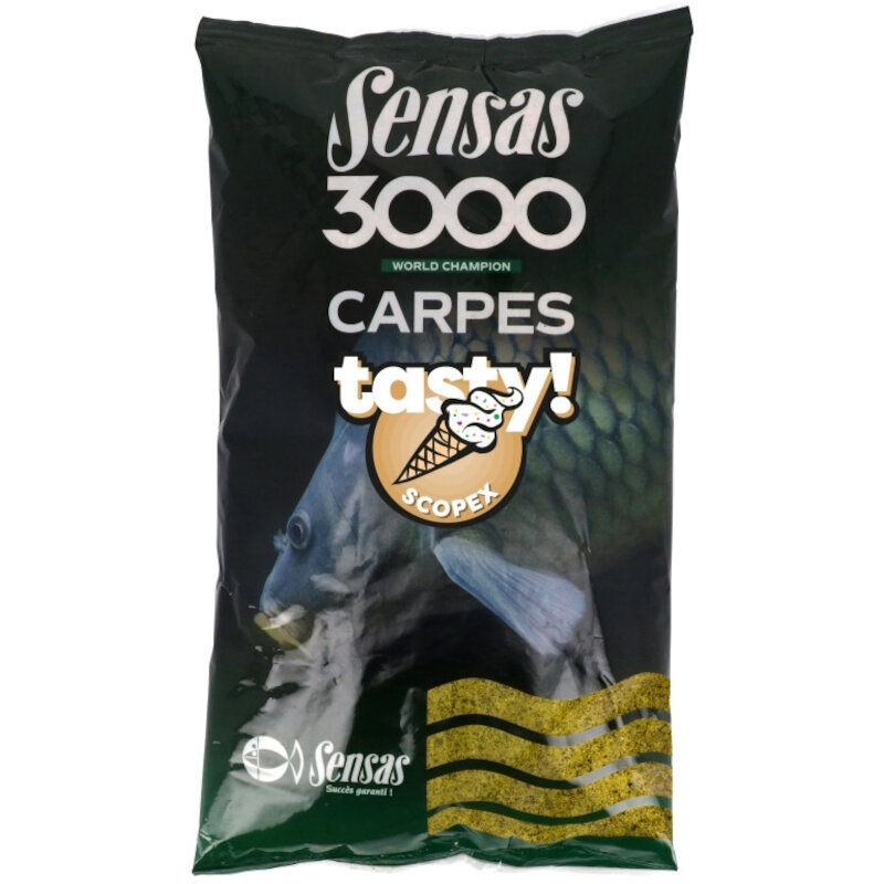 SENSAS 3000 Groundbait Carp Tasty Scopex 1Kg