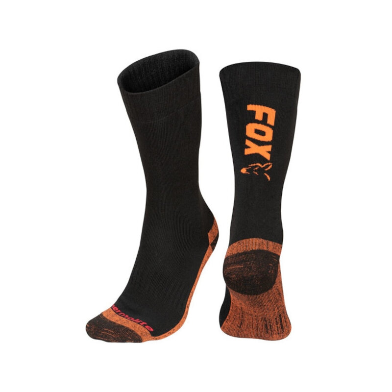 FOX CCollection Black Orange Thermolite Long Sock 40-43