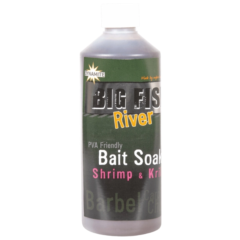 DYNAMITE BAITS Big Fish River Shrimp & Krill Bait Soak 500ml