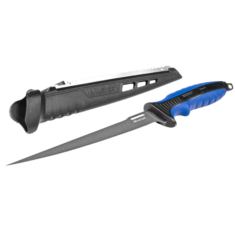 MUSTAD Fillet Nož Teflone Coated SS 20cm Plavi