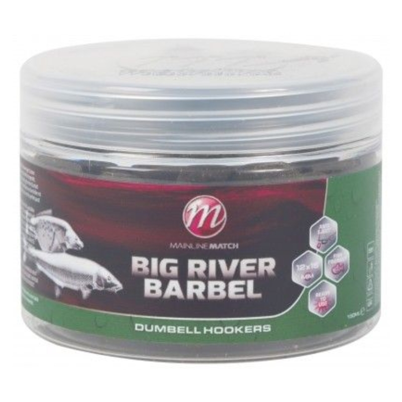MAINLINE Big River Barbel Dumbell Hookbaits 15x18mm