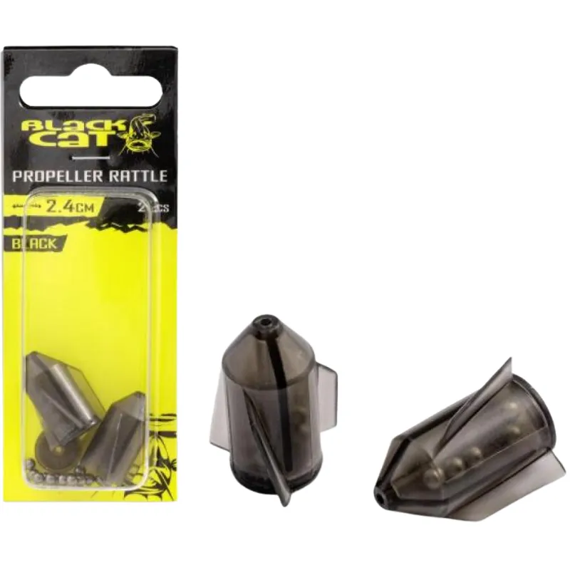 BLACK CAT Propeller Rattles Black 2,4cm