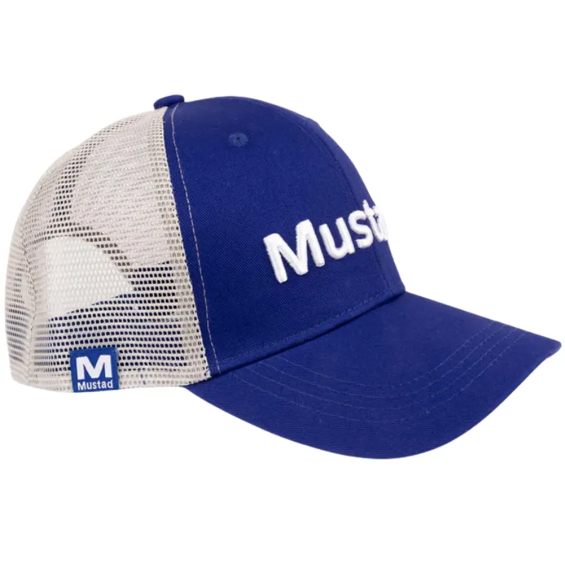 MUSTAD Blue Trucker Cap - Embroidery
