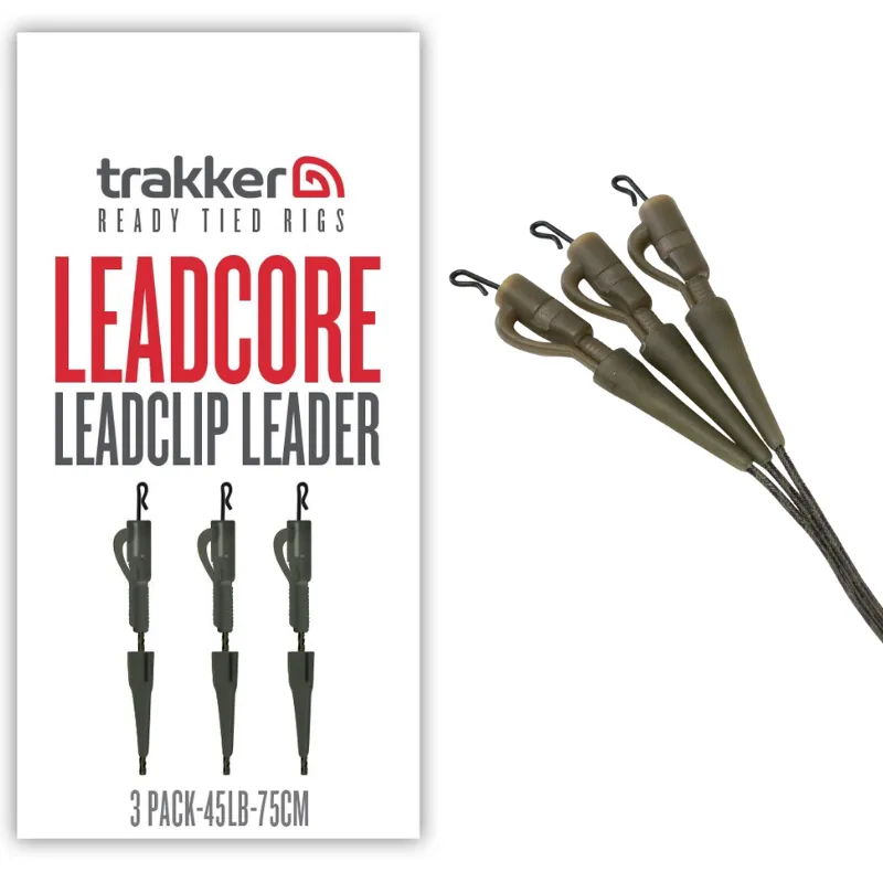 TRAKKER Leadcore Leadclip Leader 75cm