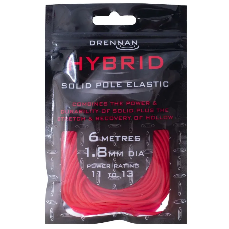 DRENNAN Hybrid Elastic 6m 1,8mm Red