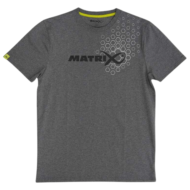 MATRIX Hex Print T-Shirt Grey