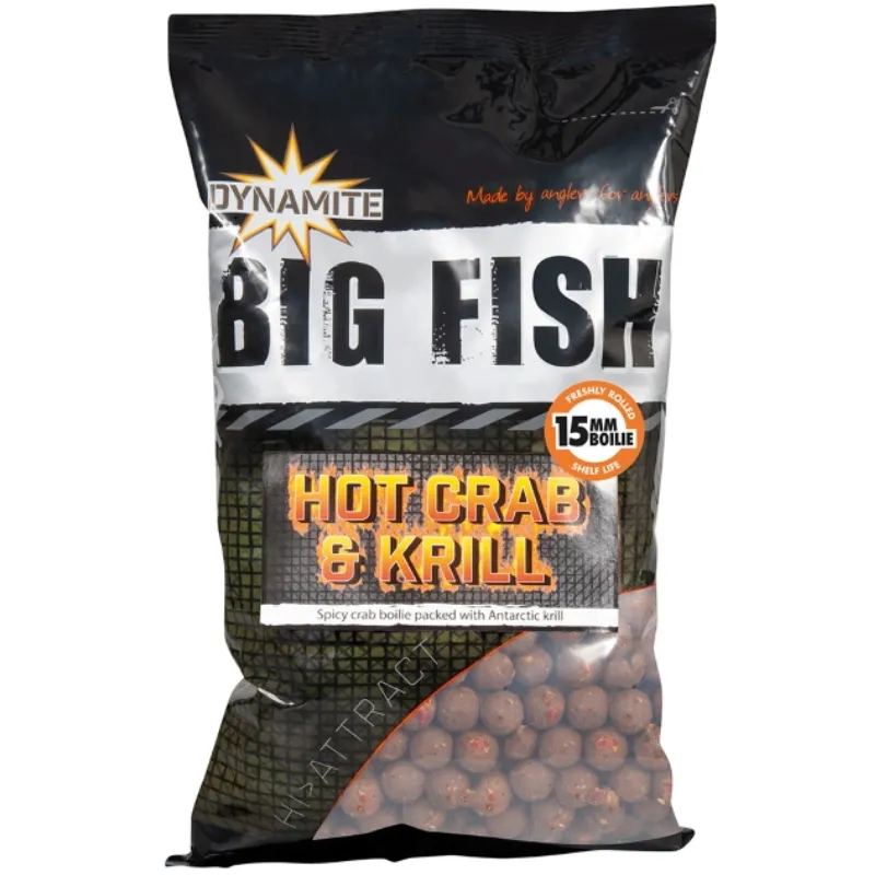 DYNAMITE BAITS Hot Crab&Krill Boilies
