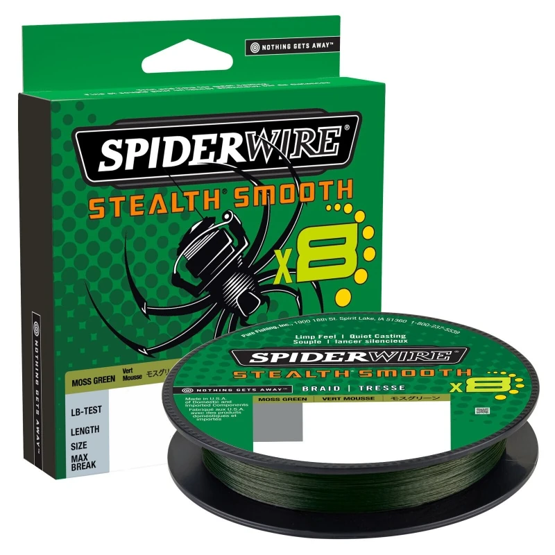 SPIDERWIRE Stealth 8 Smooth 0,23mm 300m Moss Green