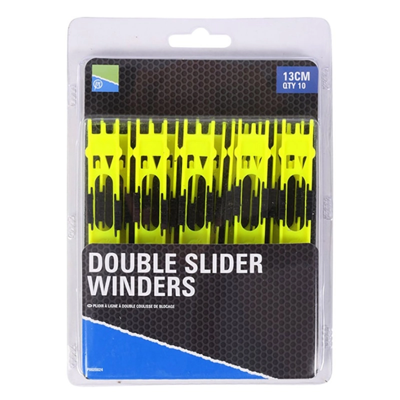 PRESTON Double Slider Winders 13cm Yellow