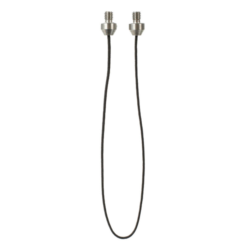 SOLAR Stainless Ended Black Cord 12 in