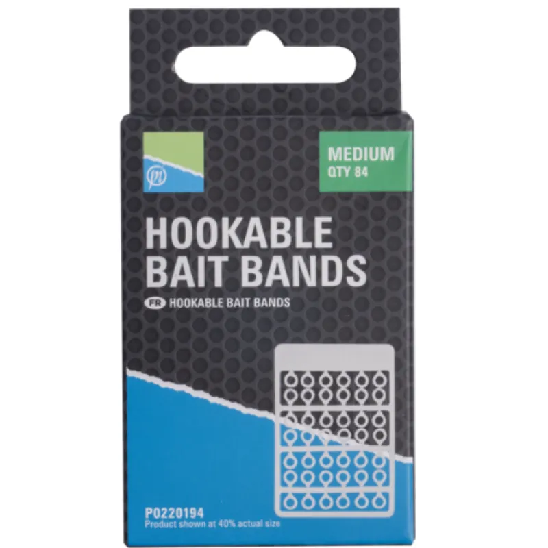 PRESTON Hookable Bait Bands - Medium
